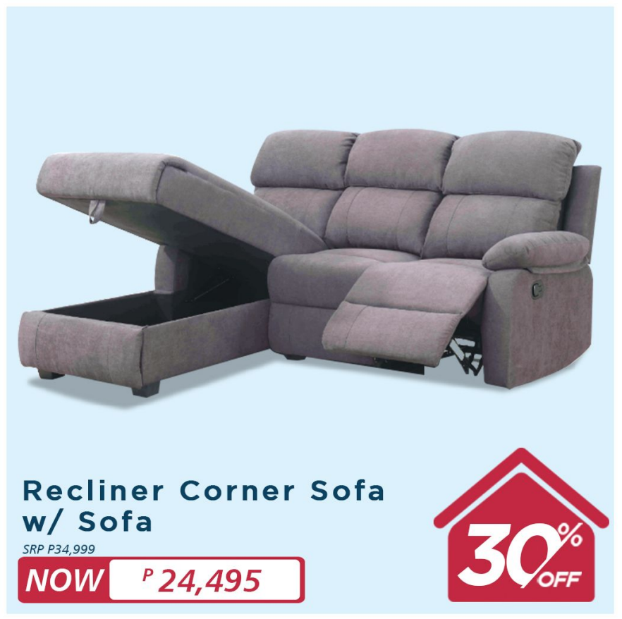 Recliner Corner Sofa w/Sofa